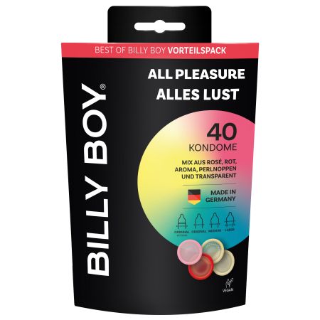 Prezervative All Pleasure, 40 buc, Billy Boy