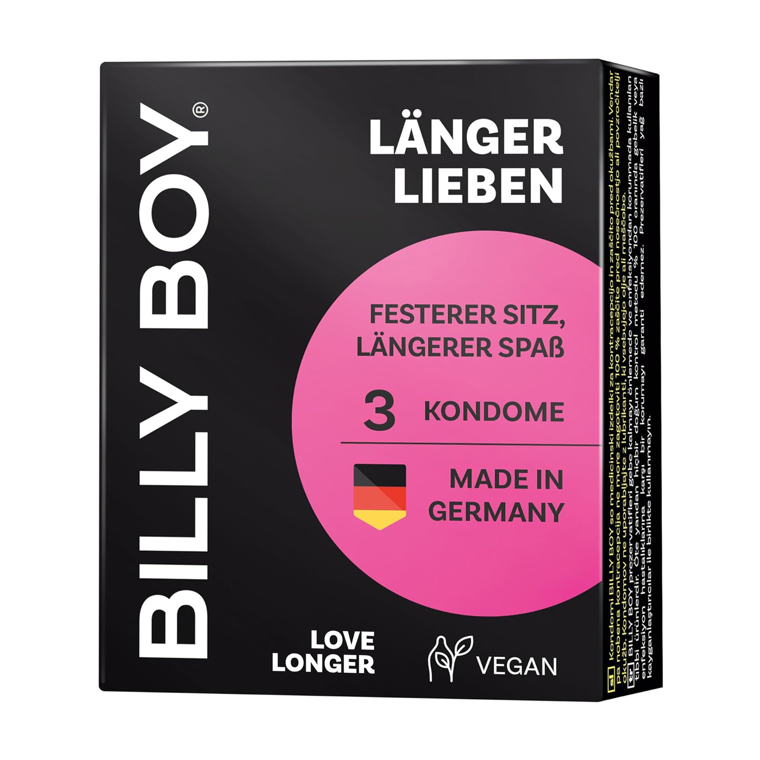Prezervative Love Longer, 3 buc, Billy Boy