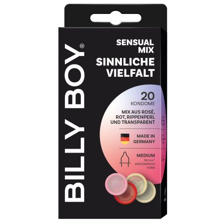 Prezervative Sensual Mix, 20 buc, Billy Boy