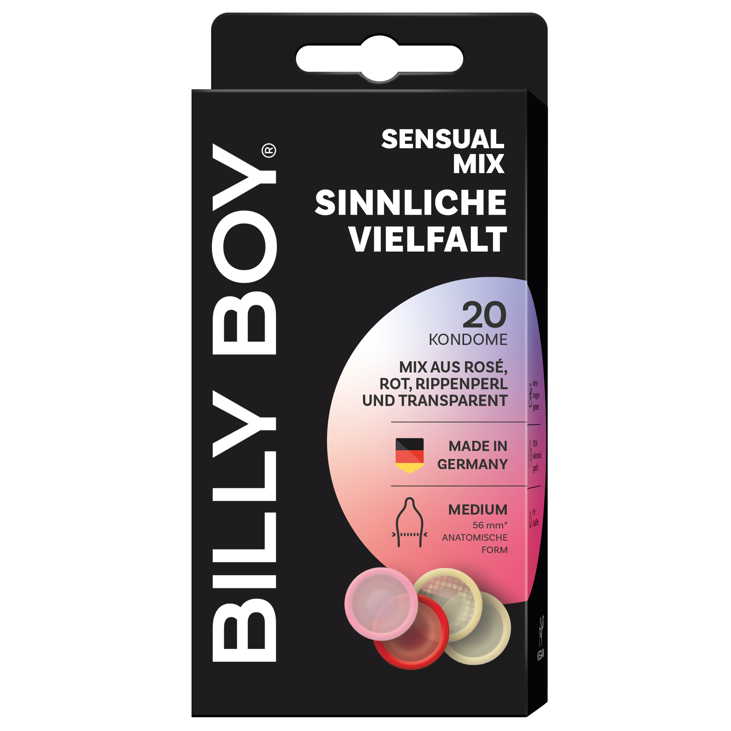 Prezervative Sensual Mix, 20 buc, Billy Boy
