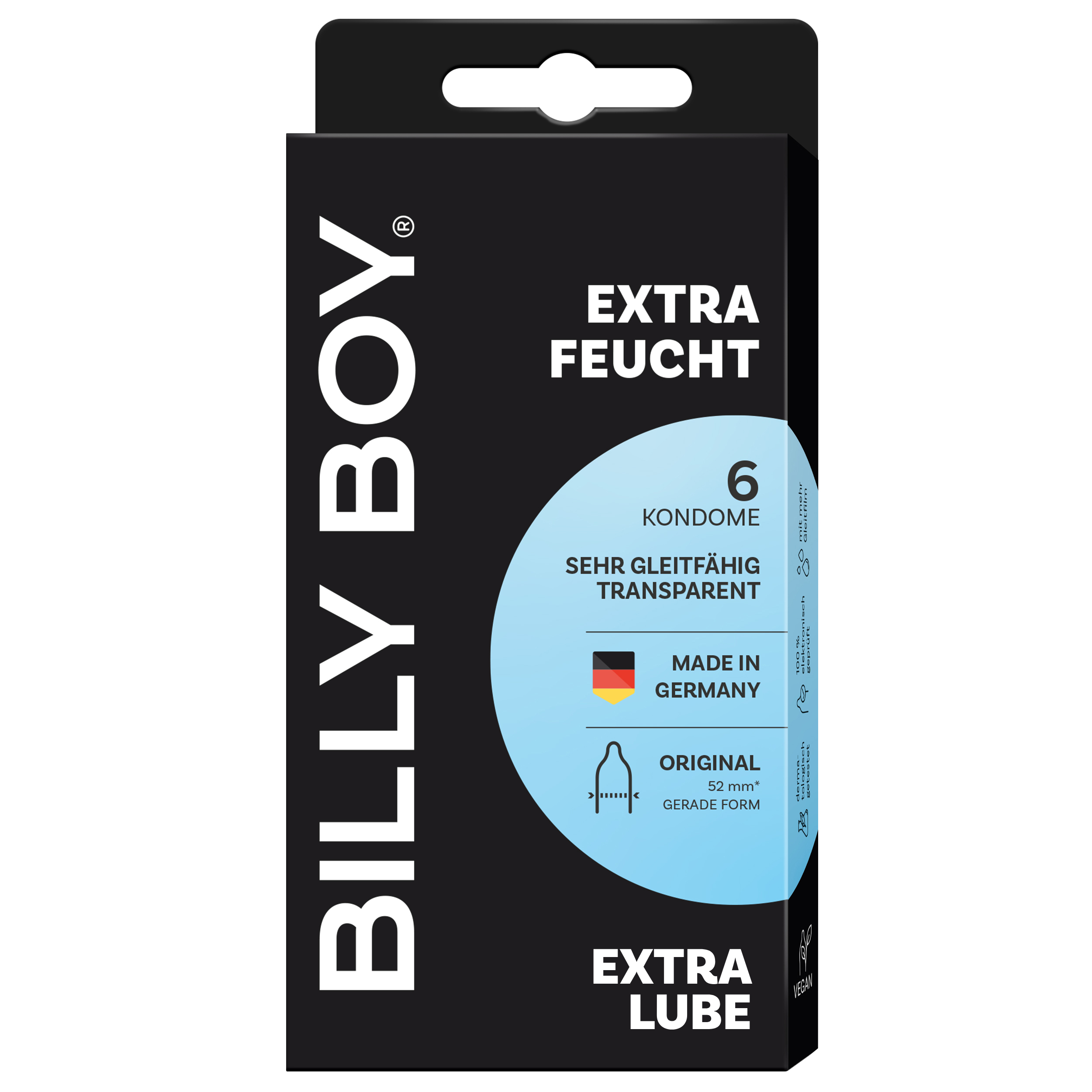 Prezervative Extra Lube, 6 buc, Billy Boy