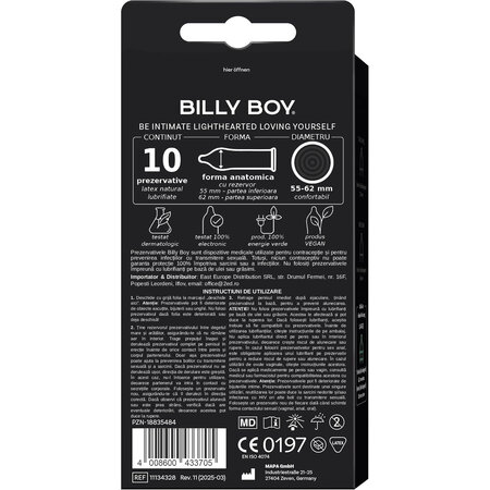 Prezervative Feel Intensive, 10 buc, Billy Boy 720597