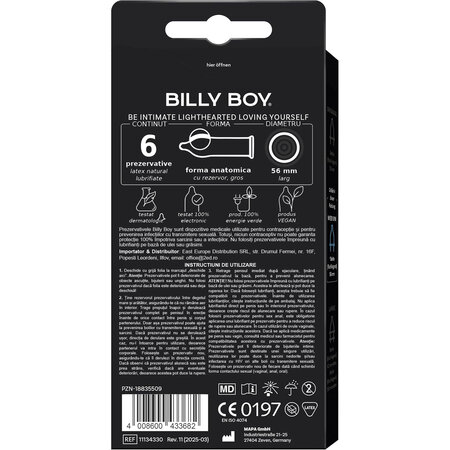 Prezervative Feel Safe, 6 buc, Billy Boy 720619