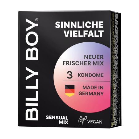Prezervative Sensual Mix, 3 buc, Billy Boy