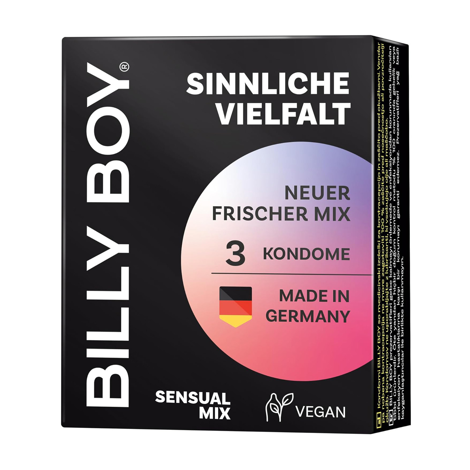 Prezervative Sensual Mix, 3 buc, Billy Boy