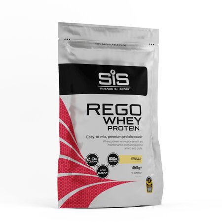 Pudra proteica cu aroma de vanilie Rego Whey Protein, 450 g, SiS