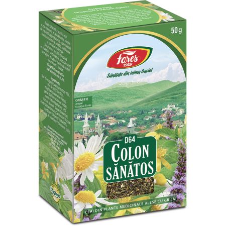 Ceai colon sanatos, 50 g, Fares