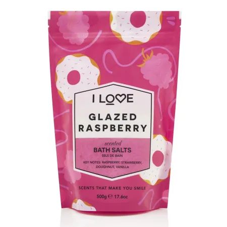 Sare de baie Glazed Raspberry Signature, 500 g, I Love