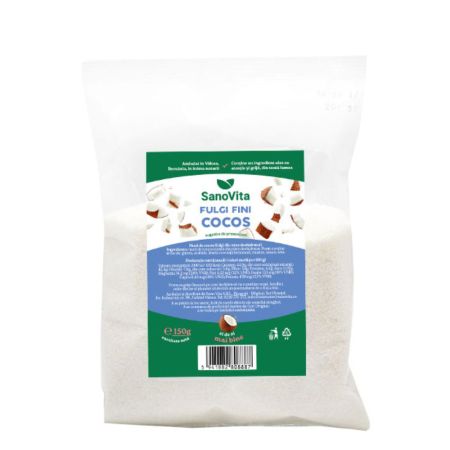 Fulgi de cocos, 150 g, Sanovita