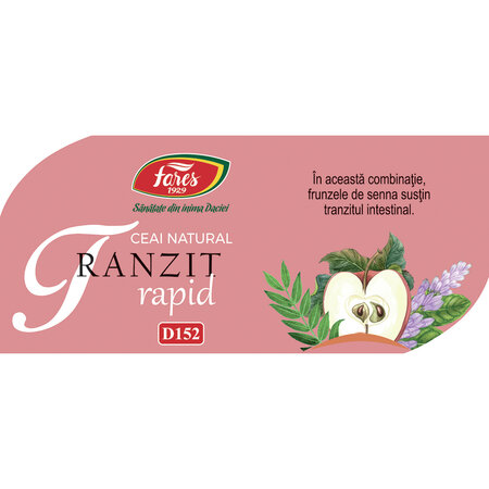Ceai tranzit rapid, 20 plicuri, Fares 720935