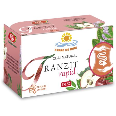 Ceai tranzit rapid, 20 plicuri, Fares