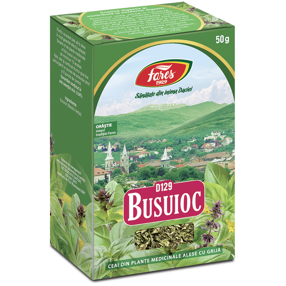 Ceai busuioc, 50g, Fares