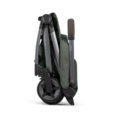 Pachet Carucior cu bara pliabila si suport de pahar Aer2, Forest Green, Joolz 720985