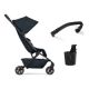 Pachet Carucior cu bara pliabila si suport de pahar Aer2, Dark Navy Blue, Joolz 721032