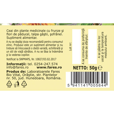Ceai pentru Tensiune, 50g, Fares 721053