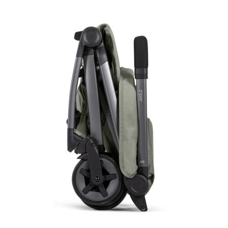 Pachet Carucior cu bara pliabila si suport de pahar Aer2, Sage Green, Joolz 721068