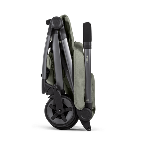 Pachet Carucior cu bara pliabila si suport de pahar Aer2, Sage Green, Joolz 721068