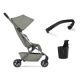 Pachet Carucior cu bara pliabila si suport de pahar Aer2, Sage Green, Joolz 721062