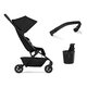 Pachet Carucior cu bara pliabila si suport de pahar Aer2, Space Black, Joolz 721078