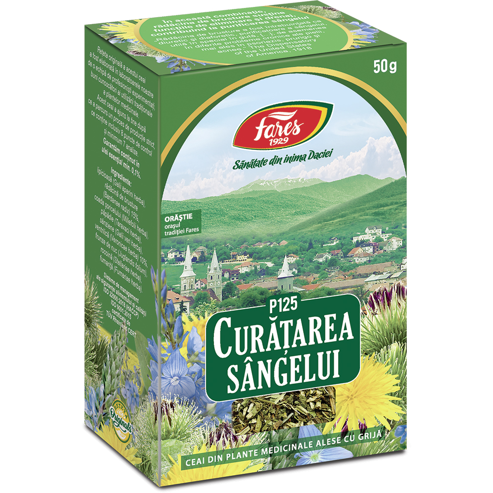 Ceai curatarea sangelui, 50g, Fares