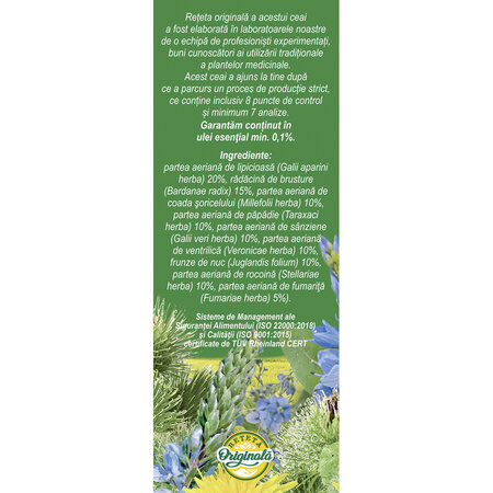 Ceai curatarea sangelui, 50g, Fares 721169