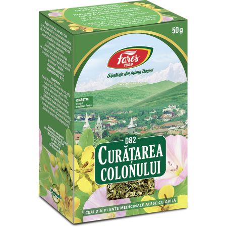 Ceai curatare colon, 50 g, Fares
