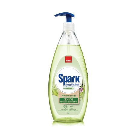 Detergent de vase Sano Spark, Lemongrass, 1 L, Sano