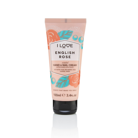 Crema de maini si unghii Signature, English Rose, 100 ml, I Love