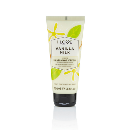 Crema de maini si unghii Signature, Vanilla Milk, 100 ml, I Love