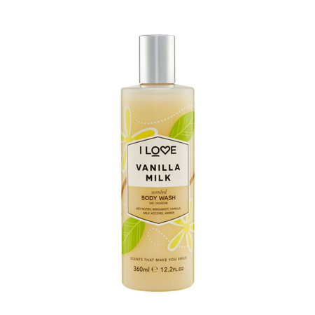 Gel de dus Signature, Vanilla Milk, 360 ml, I Love