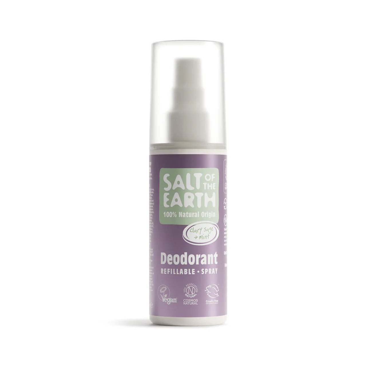 Deodorant spray Clary Sage & Mint, 100 ml, Salt of the Earth