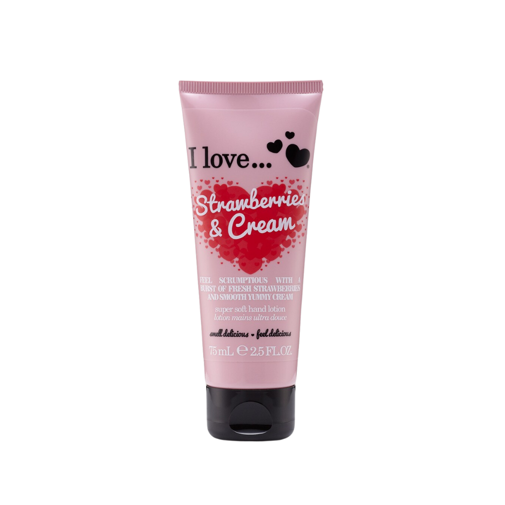 Crema de maini Original, Strawberry Cream, 75 ml, I Love
