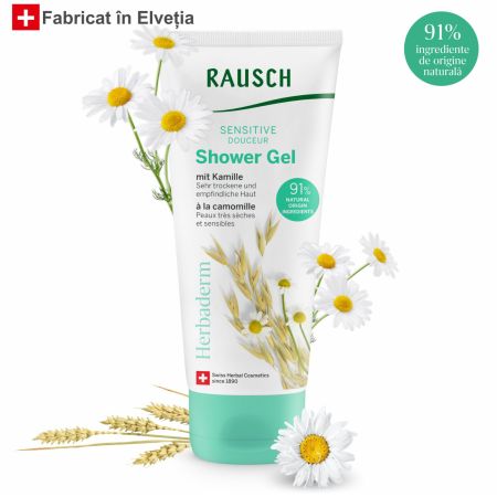 Gel de dus cu Musetel pentru piele sensibila, 200 ml, Rausch 721447