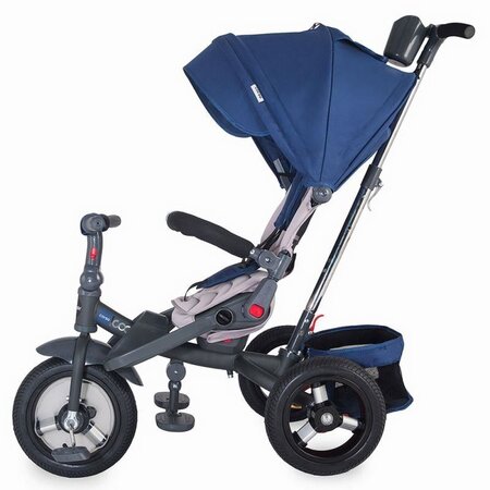 Tricicleta multifunctionala pentru copii Corso, +9 luni, Albastru, Coccolle 494158