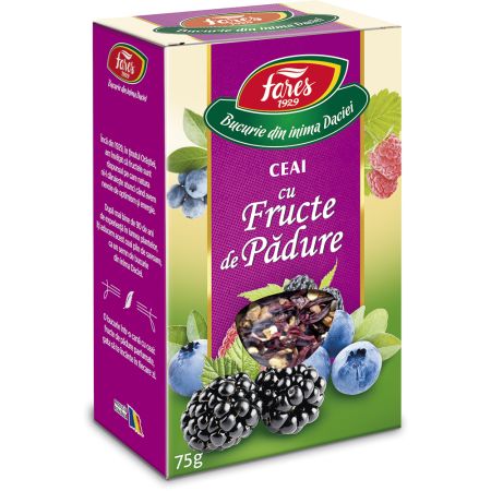 Ceai cu fructe de padure Aromafruct, 75 g, Fares