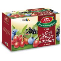 Ceai cu goji si fructe de padure, 20 plicuri, Fares