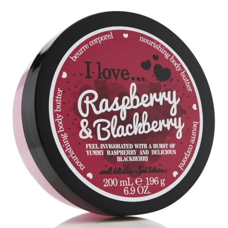 Unt de corp Original, Raspberry Blackberry, 200 ml, I Love