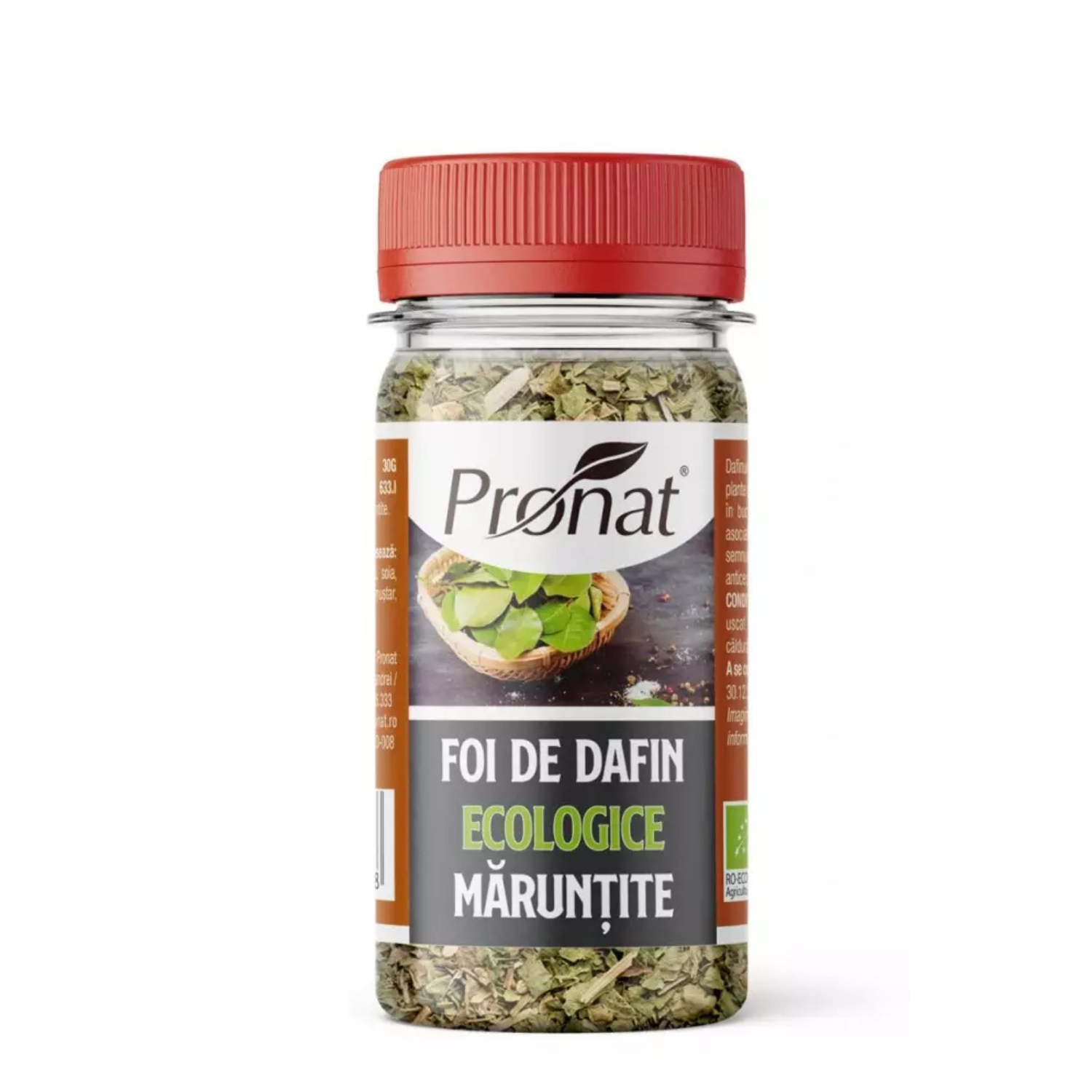 Foi de dafin maruntite Bio, 30 g, Pronat