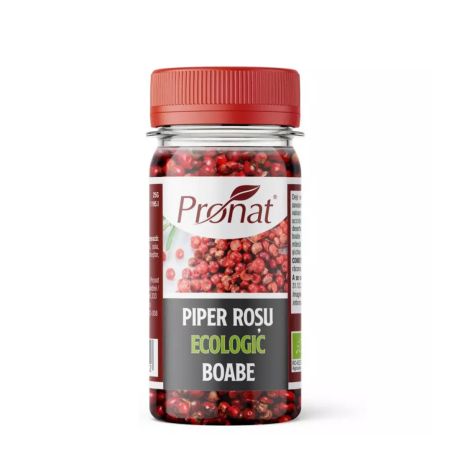 Piper rosu boabe Bio, 25 g, Pronat