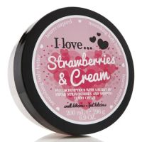 Unt de corp Original, Strawberry Cream, 200 ml, I Love