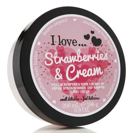 Unt de corp Original, Strawberry Cream, 200 ml, I Love