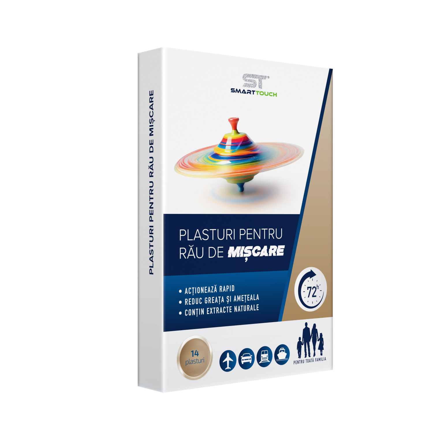 Plasturi pentru rau de miscare, 14 bucati, Smart Touch