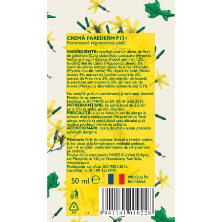 Crema Farederm, 50 ml, Fares 721711