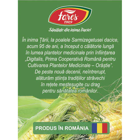 Ceai matase de porumb, 20 plicuri, Fares 721722