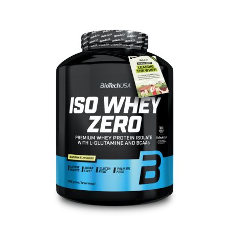 Pudra proteica Iso Whey Zero, Banana, 1816 g, BioTechUSA
