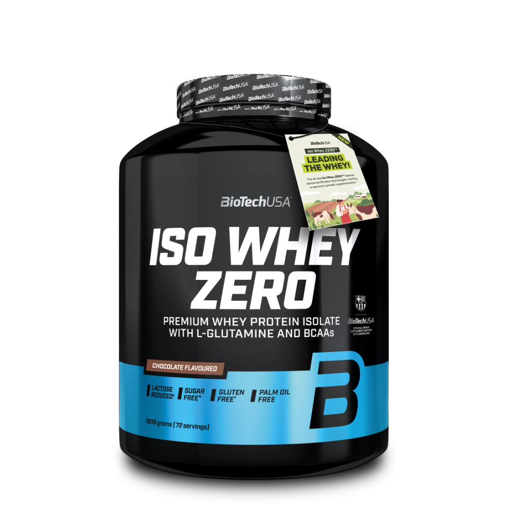 Pudra proteica Iso Whey Zero, Chocolate, 1816 g, BioTechUSA