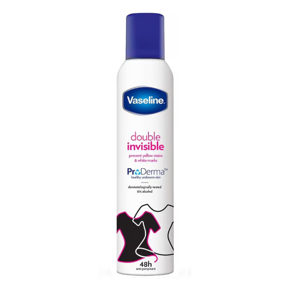 Antiperspirant spray pentru femei, Double Invisible, 250 ml, Vaseline