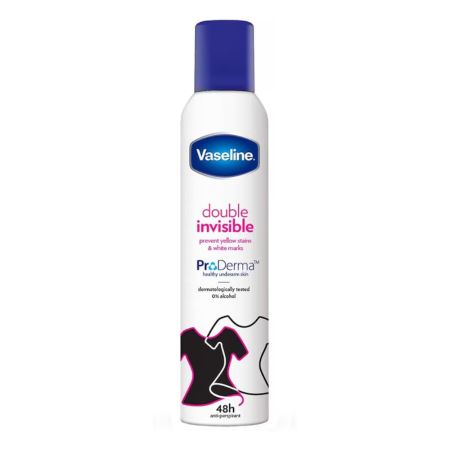 Antiperspirant spray pentru femei, Double Invisible, 250 ml, Vaseline