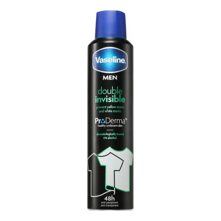 Antiperspirant spray pentru barbati, Double Invisible, 250 ml, Vaseline