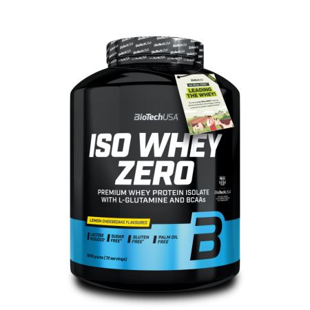 Pudra proteica Iso Whey Zero, Lemon Cheesecake, 1816 g, BioTechUSA